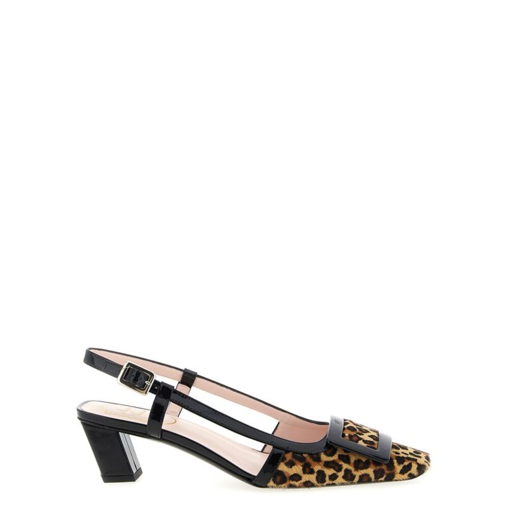 Roger Vivier Multicolor Calfskin Mid Heel Women's Pumps